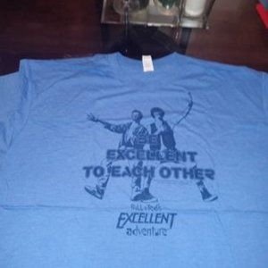 Bill & Ted's Excellent Adventure T-Shirt Blue Size 3XL NWOT